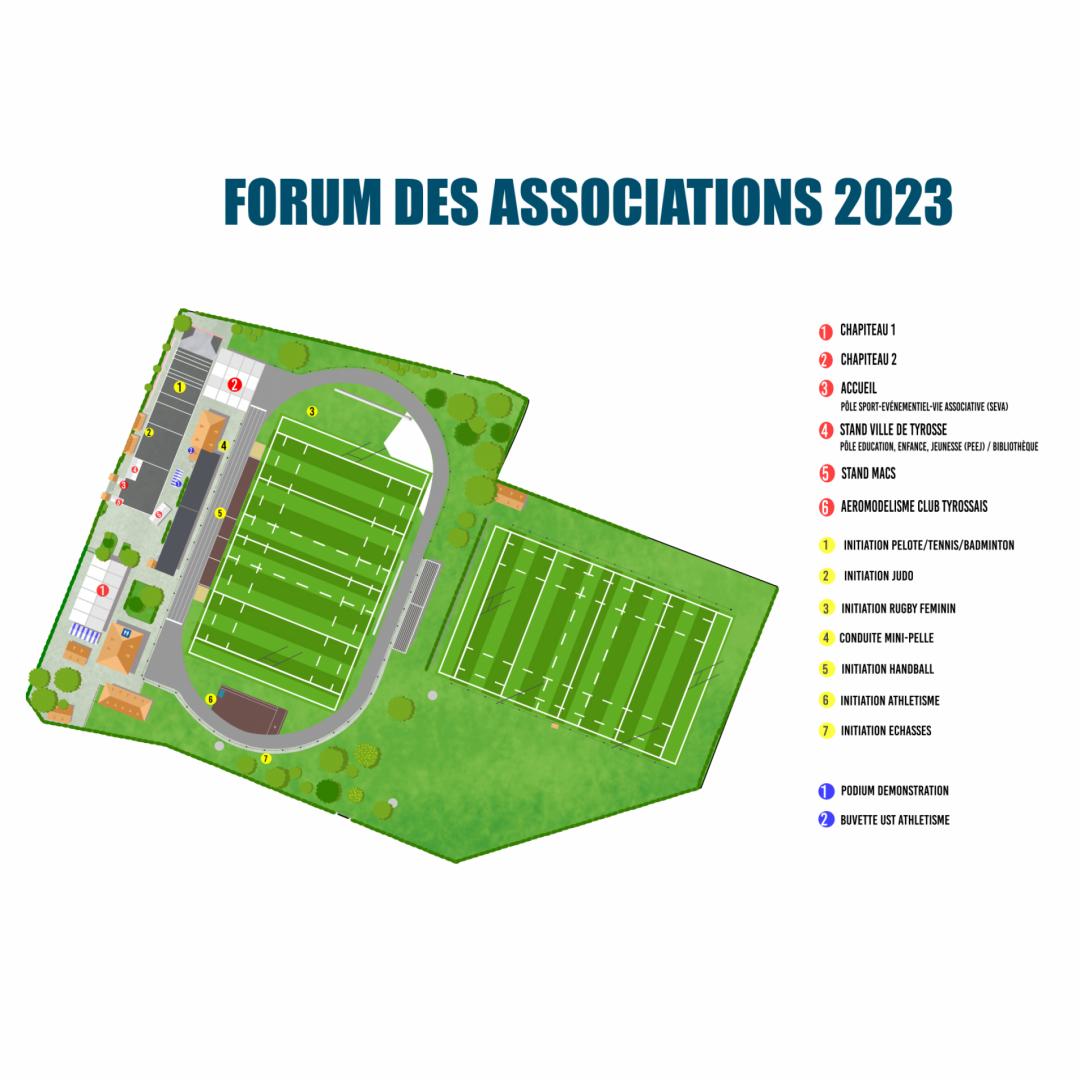 Forum associations Tyrosse - Samedi 2 septembre 2023 - Plan